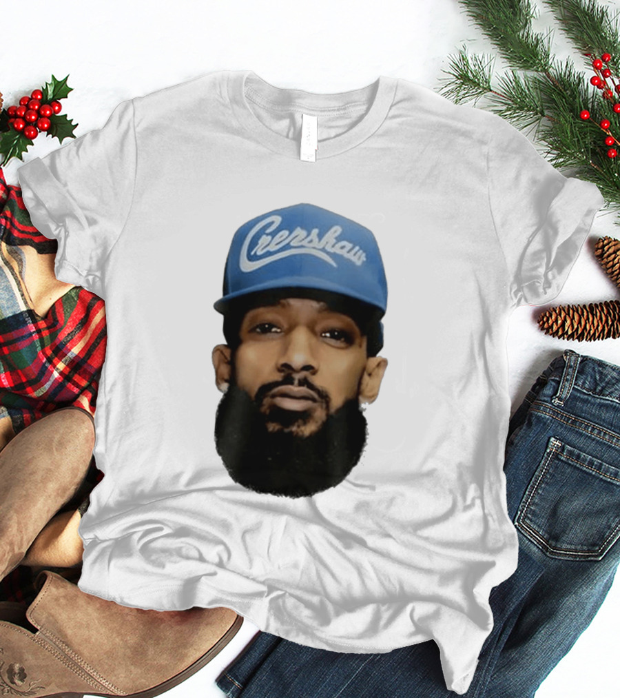 Nipsey Hussle Crenshaw Blue Cap T-Shirt