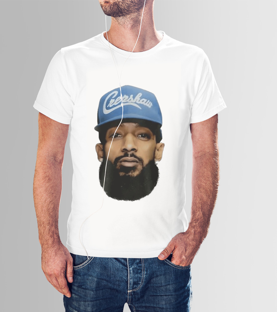 Nipsey Hussle Crenshaw Blue Cap T-Shirt