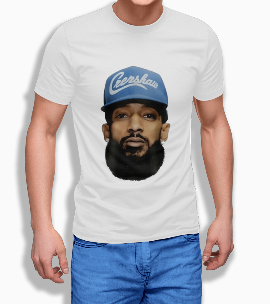 Nipsey Hussle Crenshaw Blue Cap T-Shirt