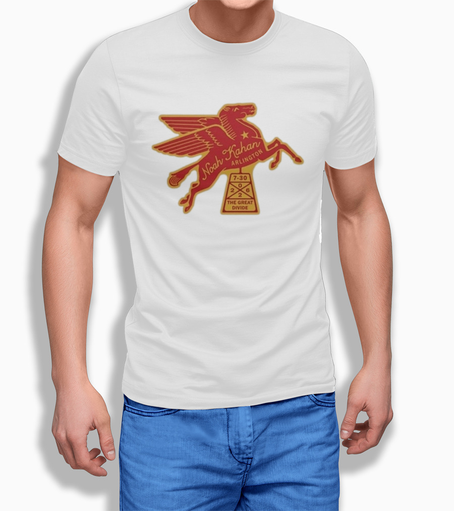 Noah Kahan Arlington July 30 2026 The Great Divide Pegasus T-Shirt