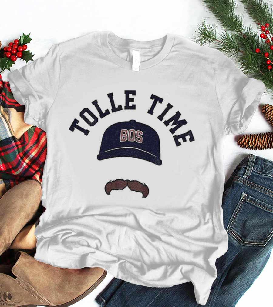 Tolle Time BOS Mustache Cap Icon Boston Red Sox Baseball 2026 T-Shirt