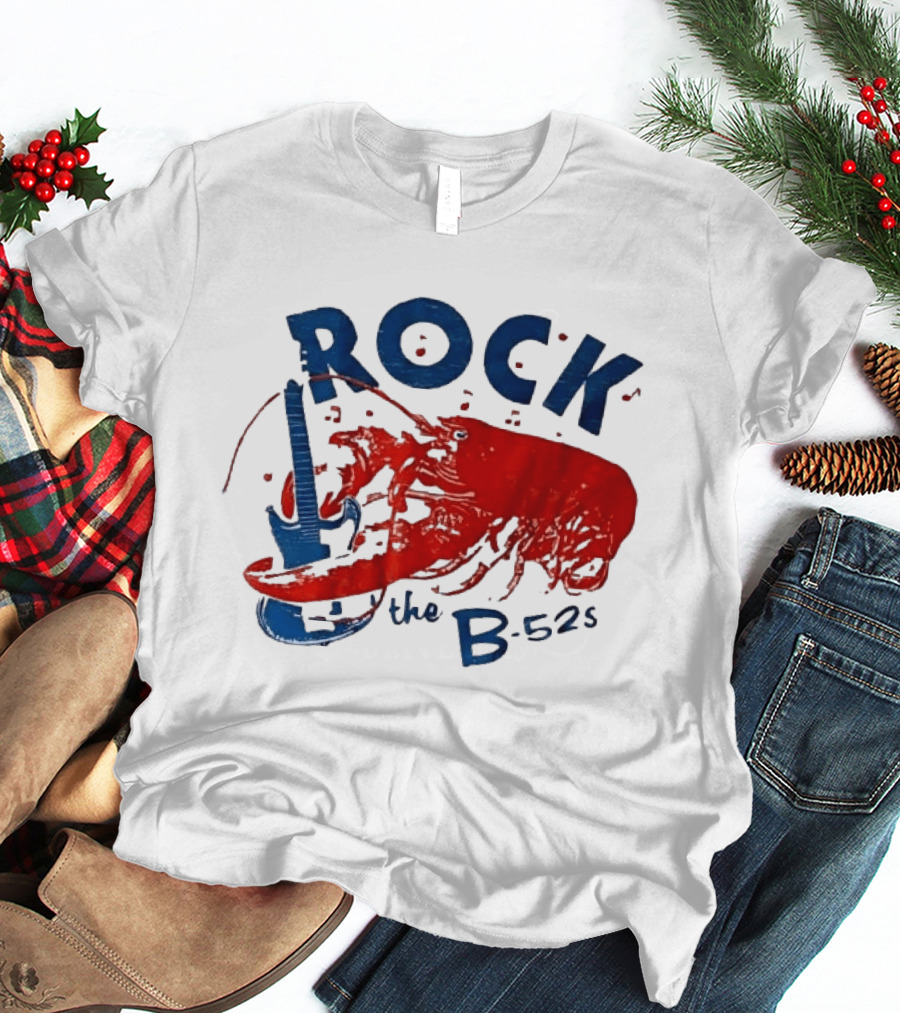 Rock The B 52s Lobster Guitar Music T-Shirt