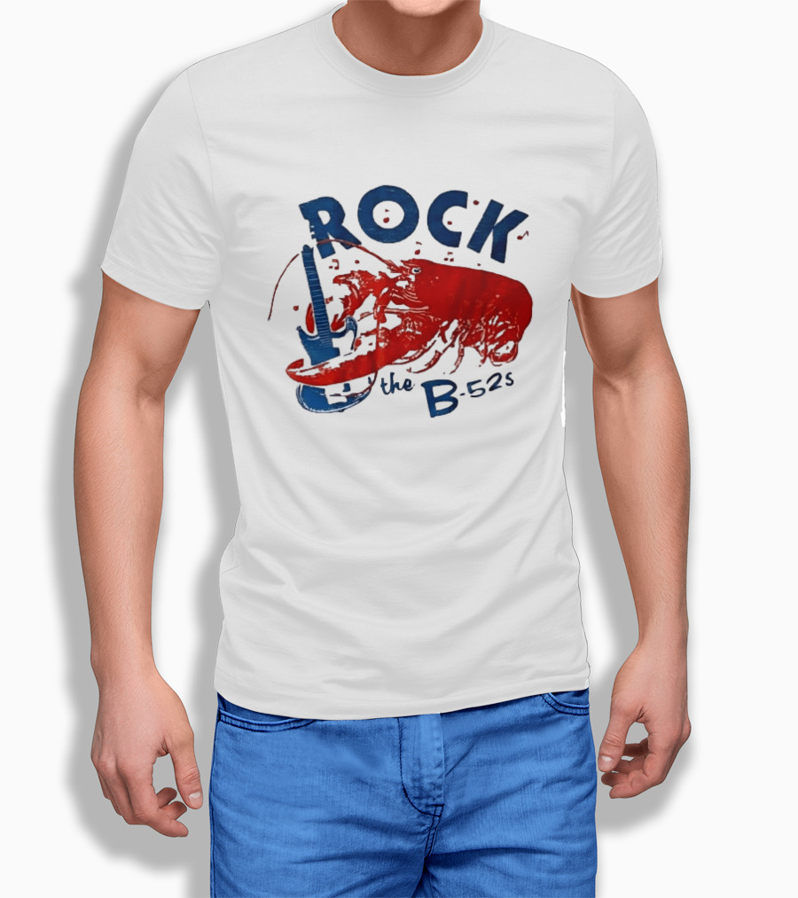 Rock The B 52s Lobster Guitar Music T-Shirt