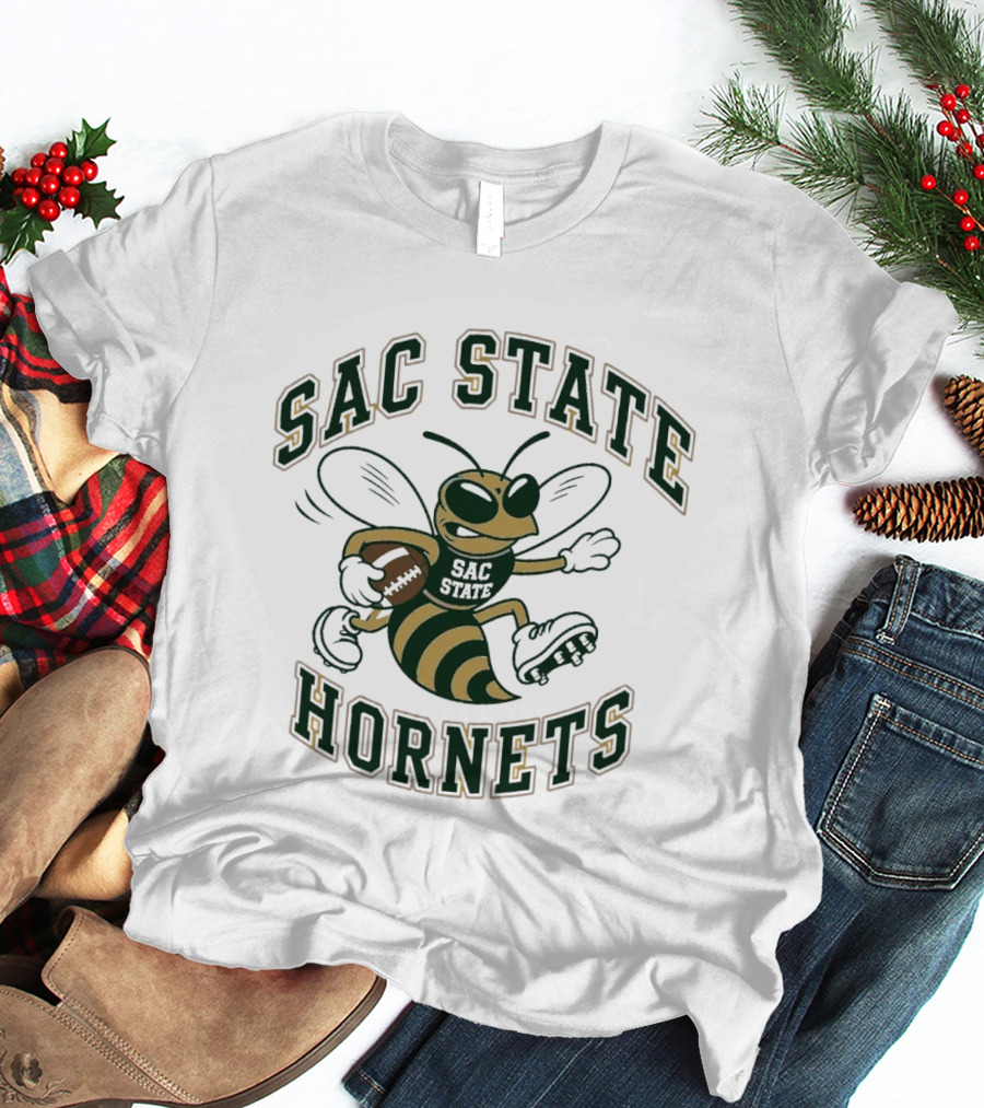 Sac State Hornets Football Cartoon T-Shirt