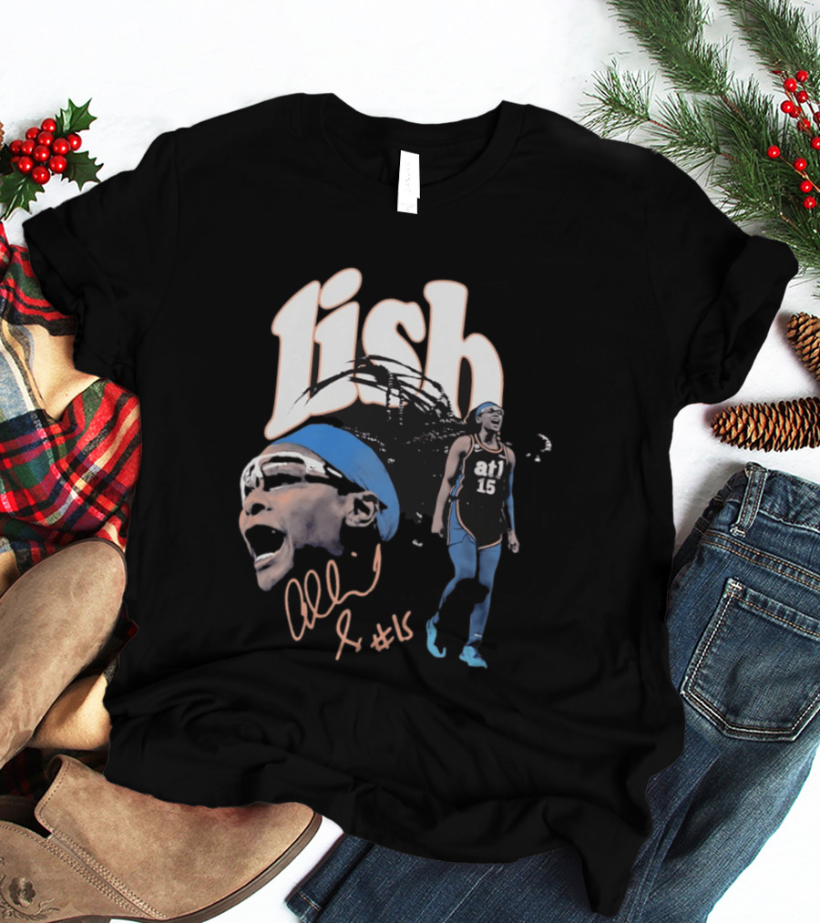 Allisha Gray Lish Atlanta Dream No 15 ATL Women's Sports T-Shirt