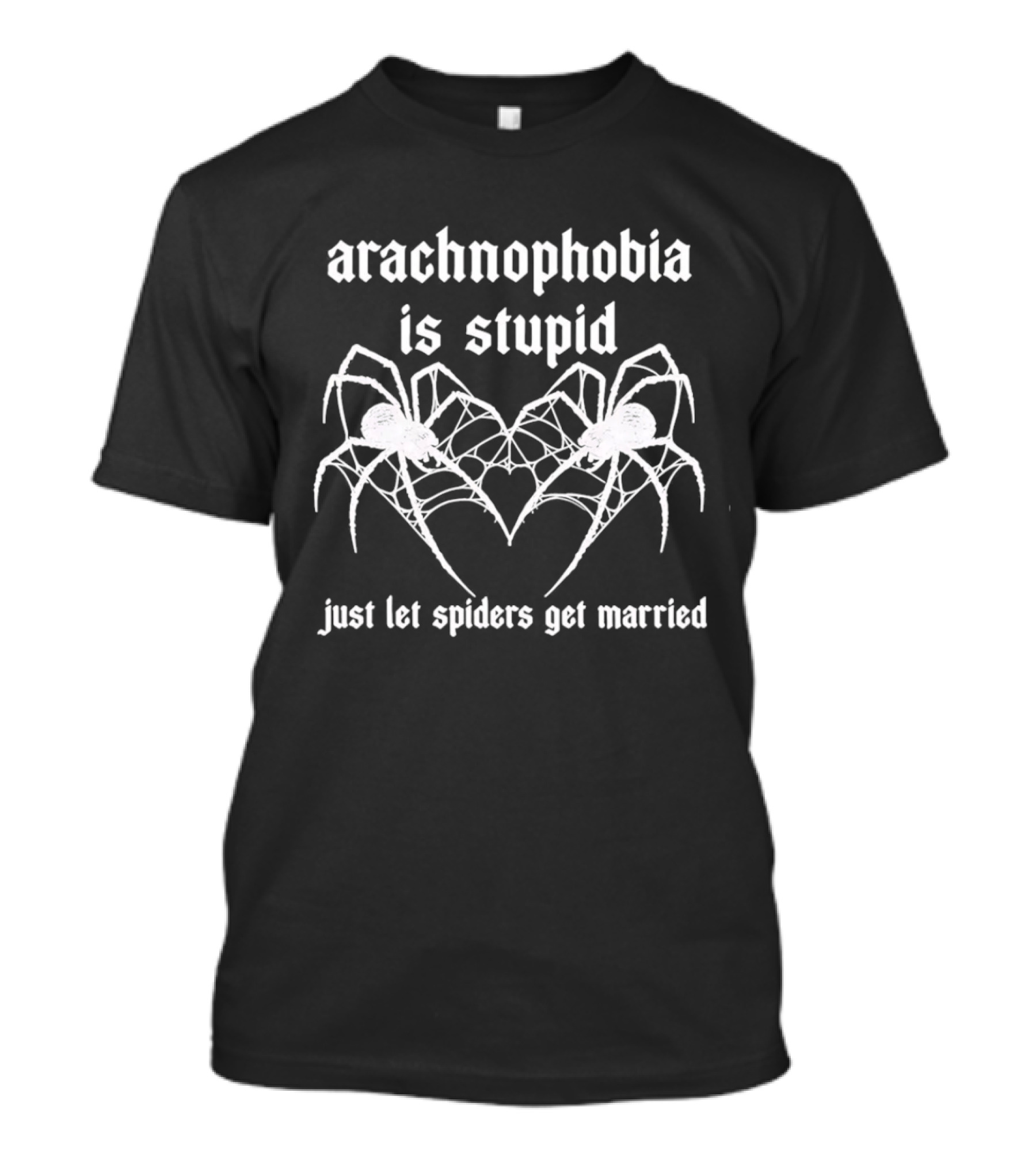 Arachnophobia Is Stupid Just Let Spiders Get Married T-Shirt