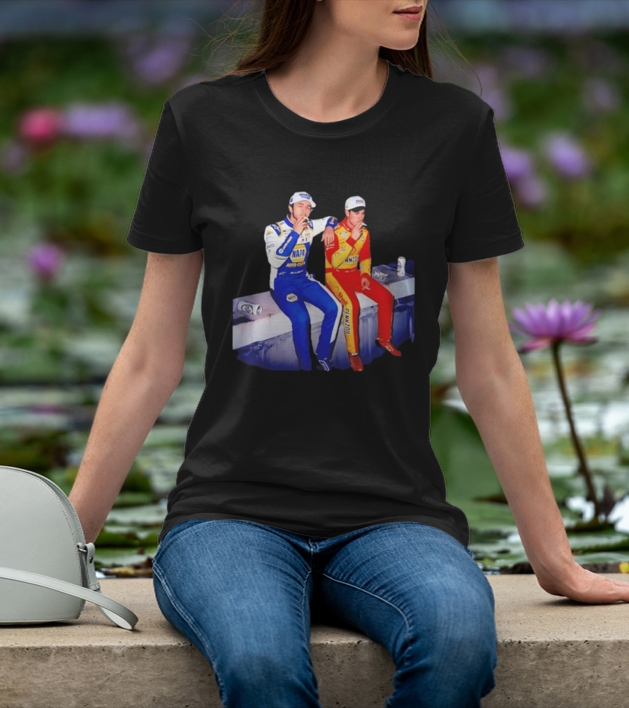 Chase Elliott Joey Logano Smoking NAPA Shell Pennzoil Hendrick Carscom T-Shirt