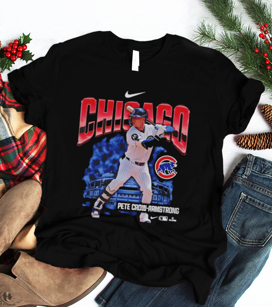 Chicago Cubs Pete Crow Armstrong Nike Wrigley Field Player Action T-Shirt