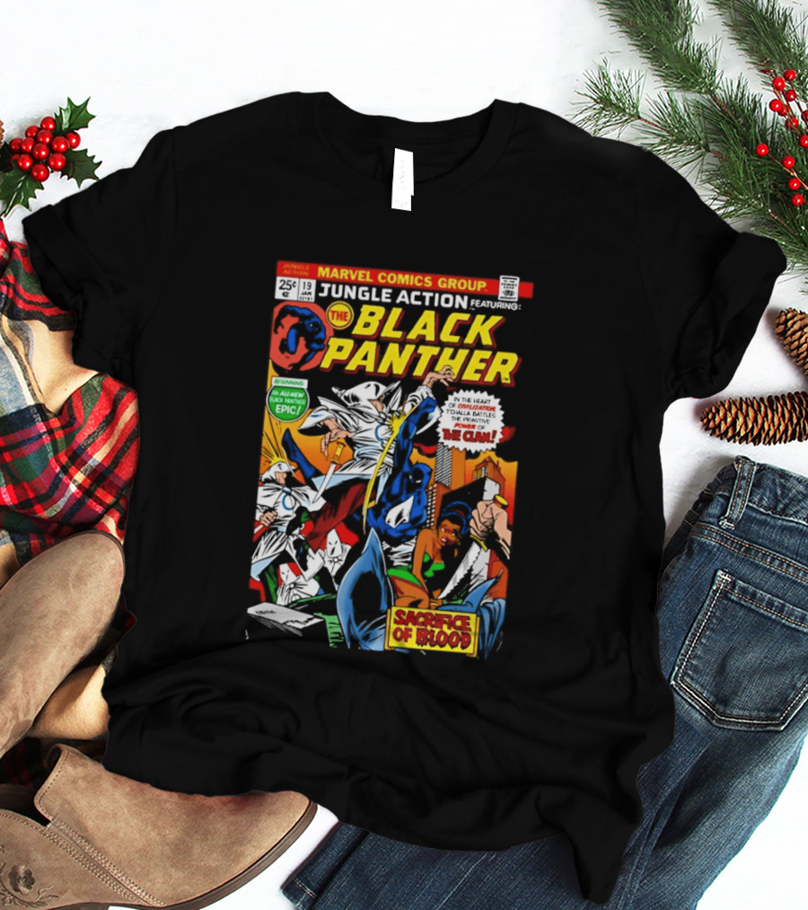 Jungle Action Featuring The Black Panther Marvel Comics Epic Sacrifice Of Blood T-Shirt