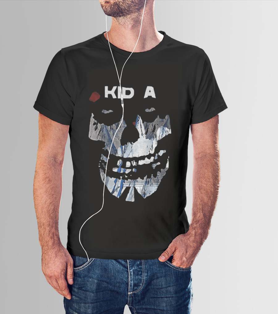 Kid A Fiend Skull Meme T-Shirt