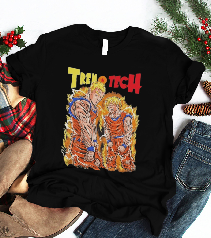 Ghost Racing Dragonball Trentech Fusion Goku Transformation T-Shirt