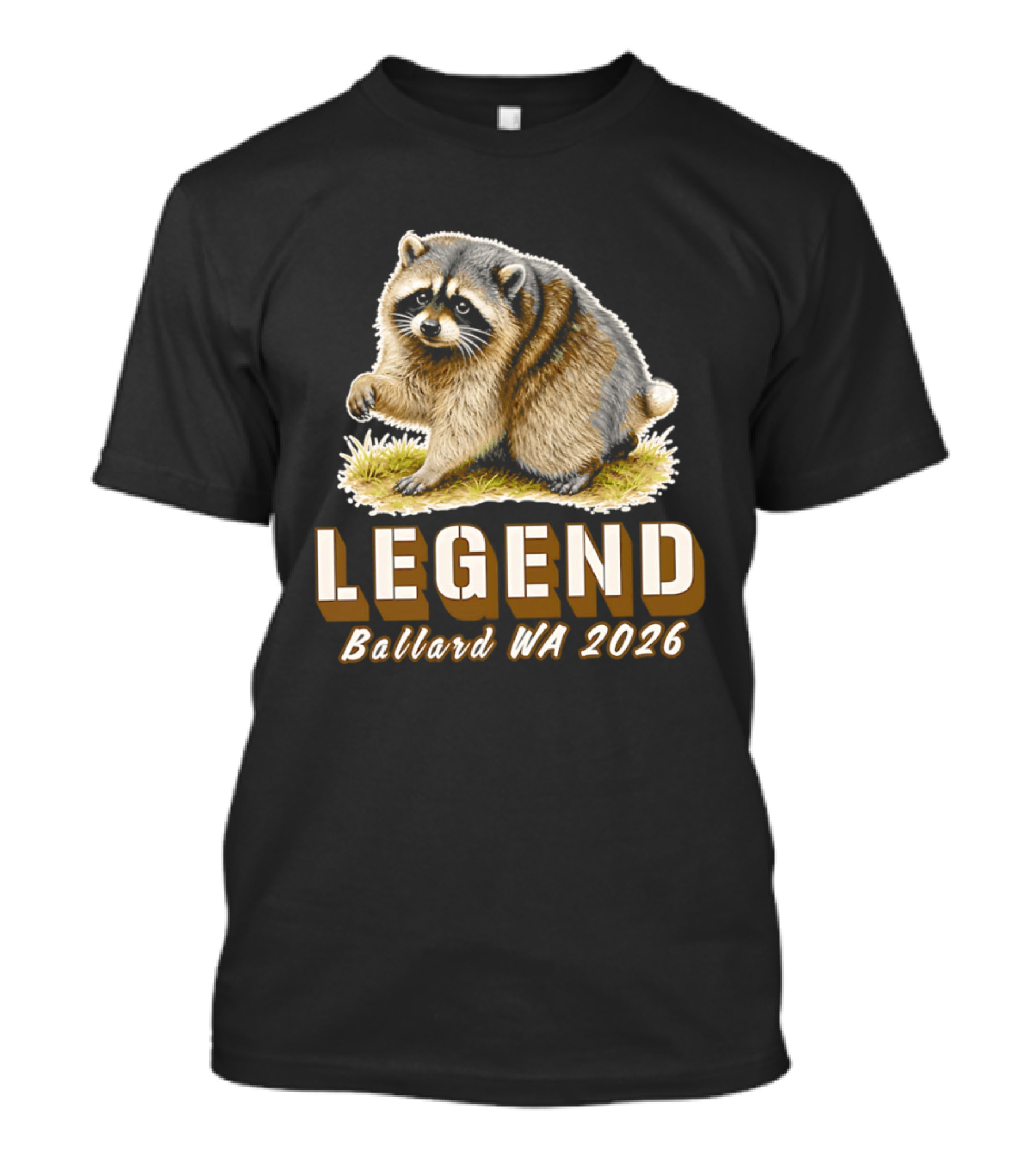 Legend Raccoon Ballard WA 2026 T-Shirt