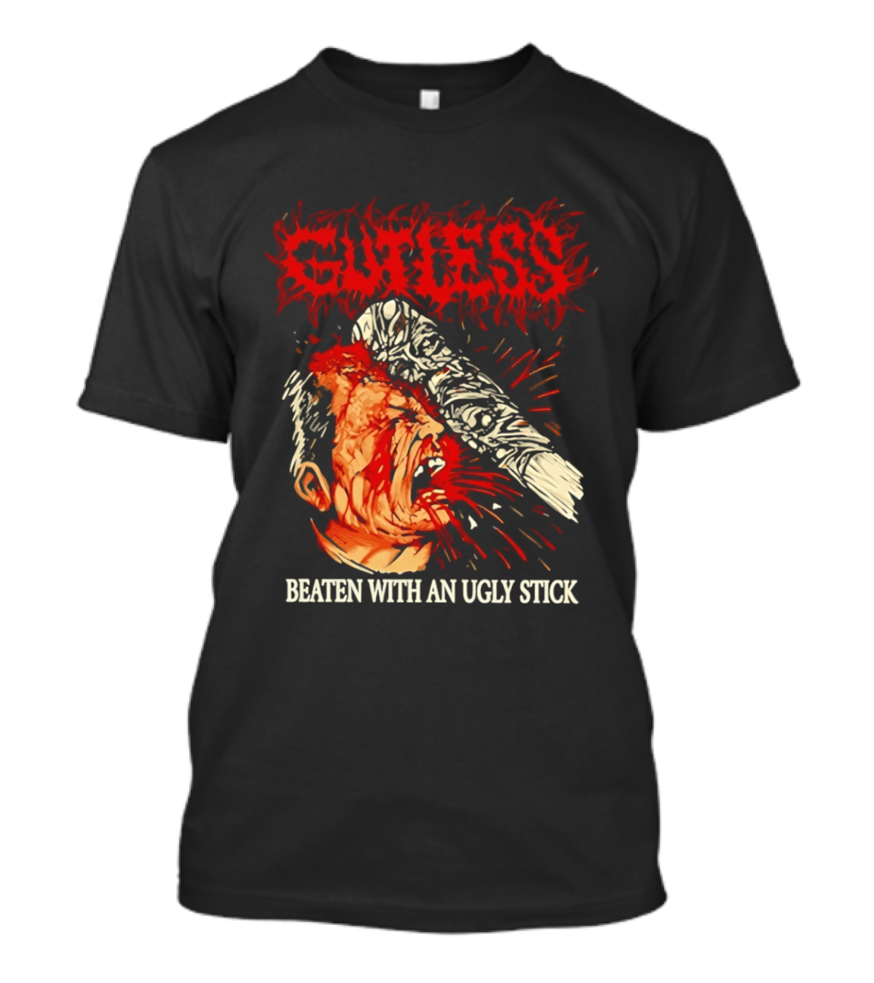 Gutless Beaten With An Ugly Stick Bloody T-Shirt