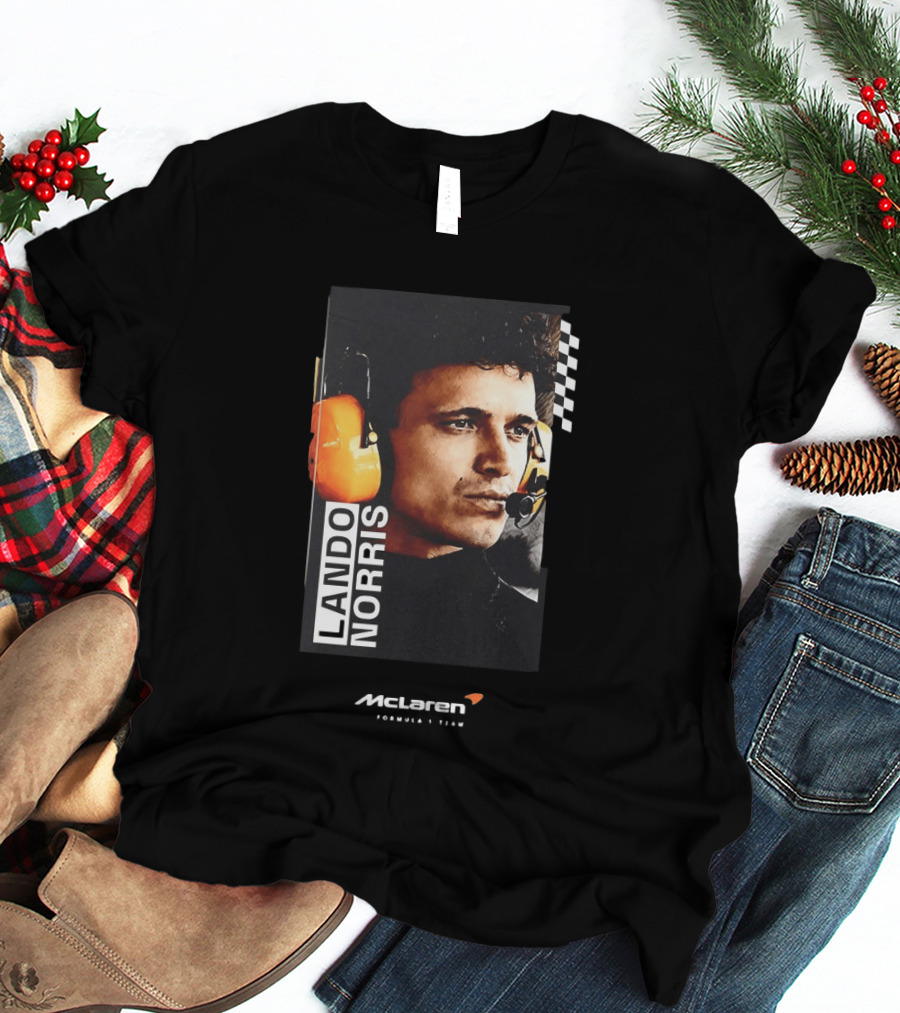 Lando Norris McLaren Formula 1 Team Racing Headset T-Shirt