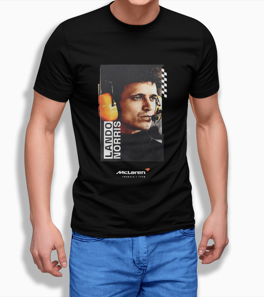 Lando Norris McLaren Formula 1 Team Racing Headset T-Shirt