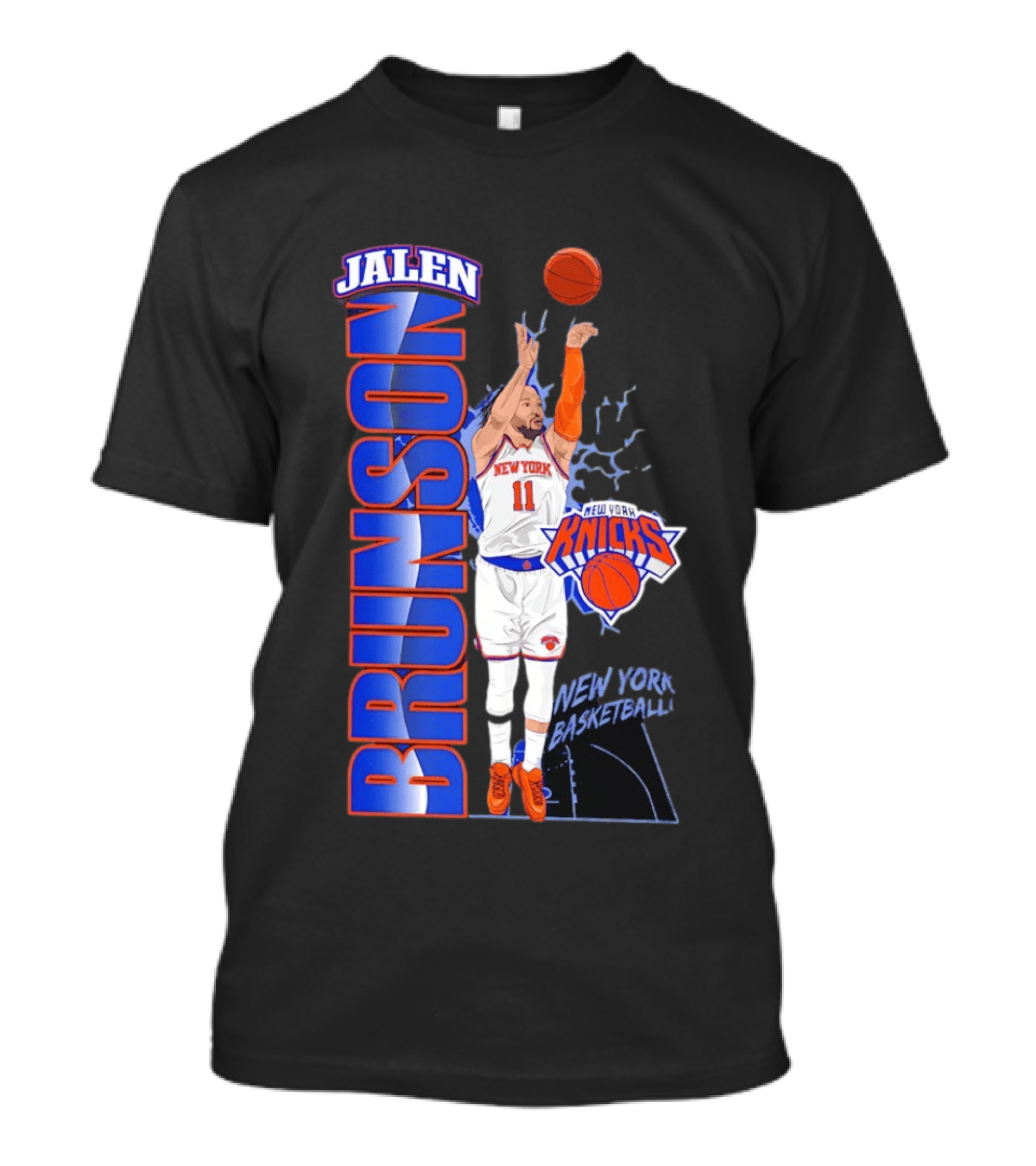 New York Knicks Jalen Brunson Basketball Number 11 T-Shirt