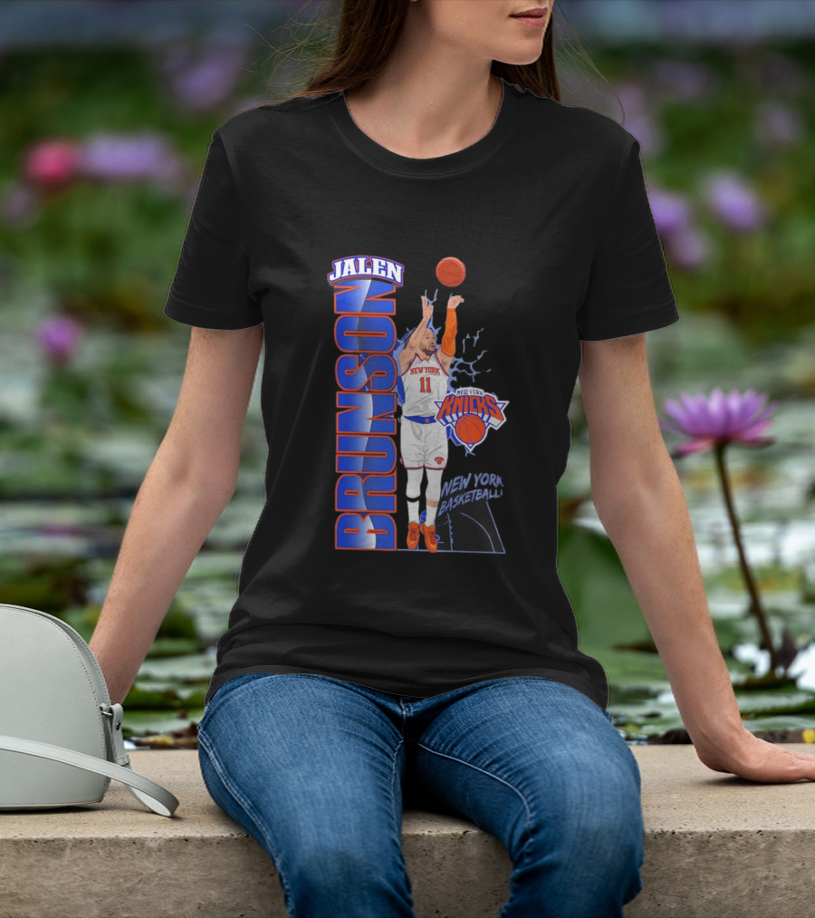 New York Knicks Jalen Brunson Basketball Number 11 T-Shirt