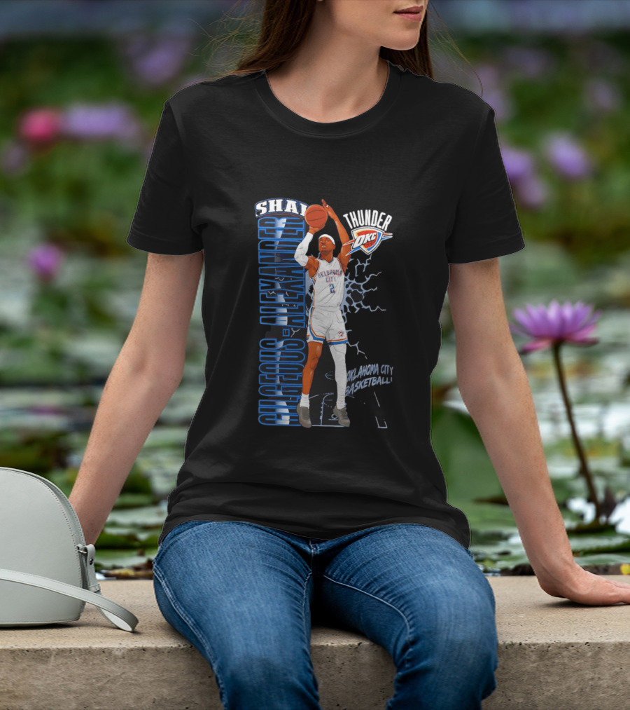 Shai Gilgeous Alexander Oklahoma City Thunder Basketball OKC T-Shirt