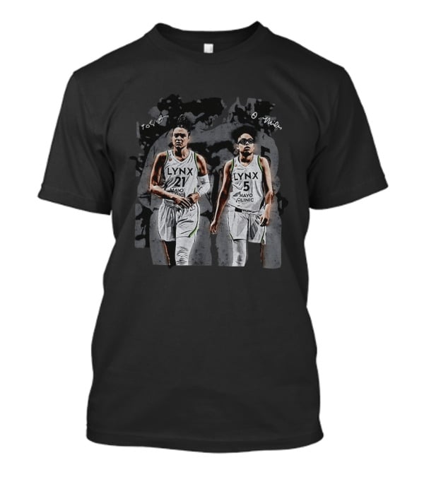 Olivia Miles Kayla McBride Minnesota Lynx Basketball WNBA Mayo Clinic Signatures T-Shirt