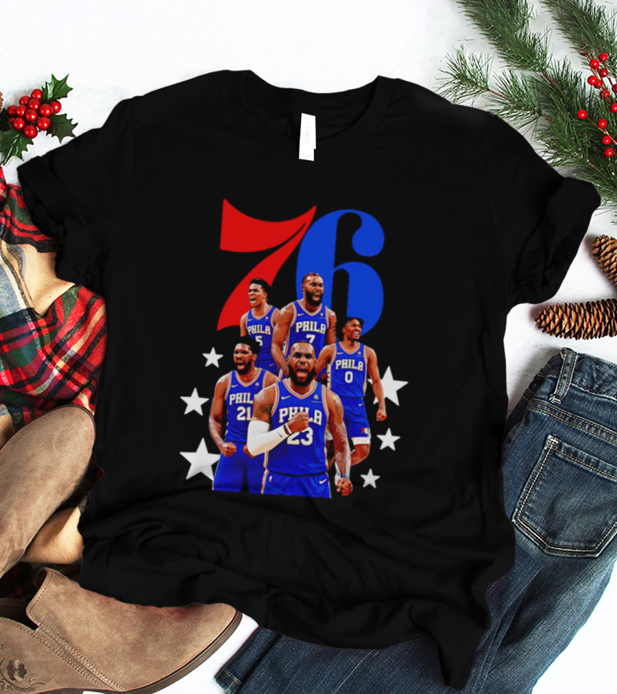 Philadelphia 76ers Players 23 21 7 0 Basketball Team Stars T-Shirt