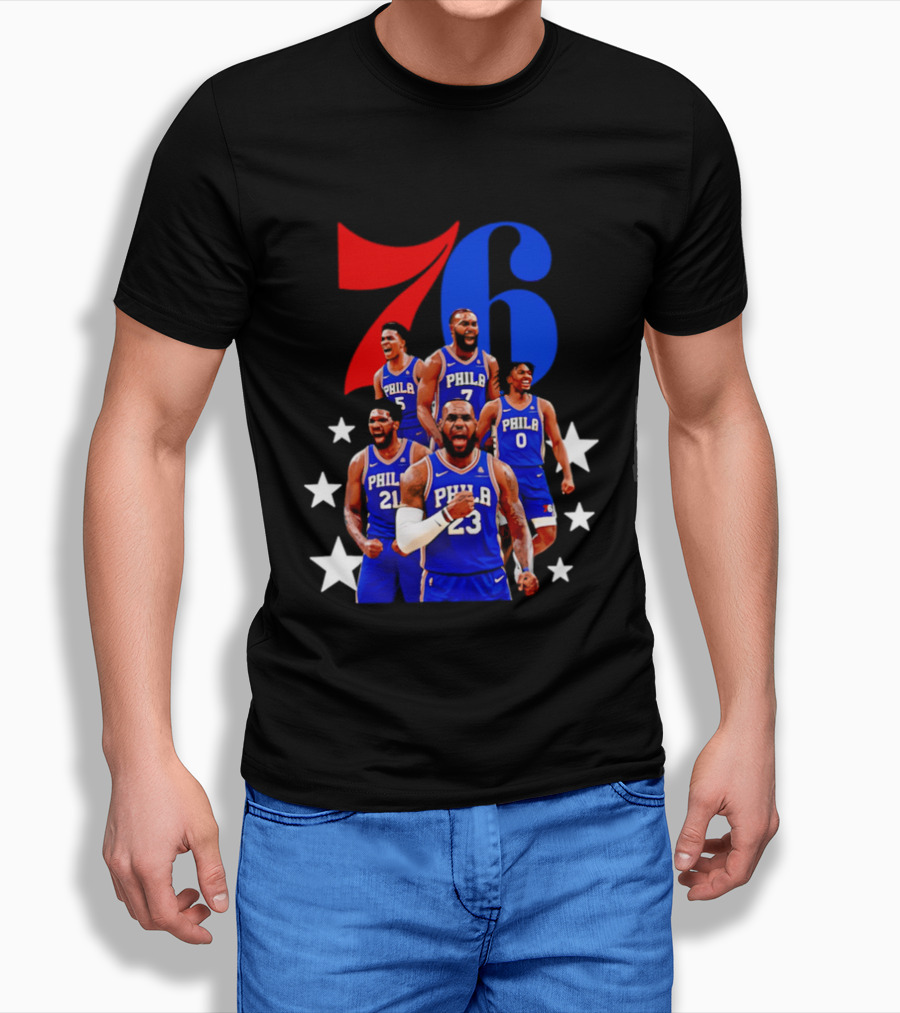 Philadelphia 76ers Players 23 21 7 0 Basketball Team Stars T-Shirt