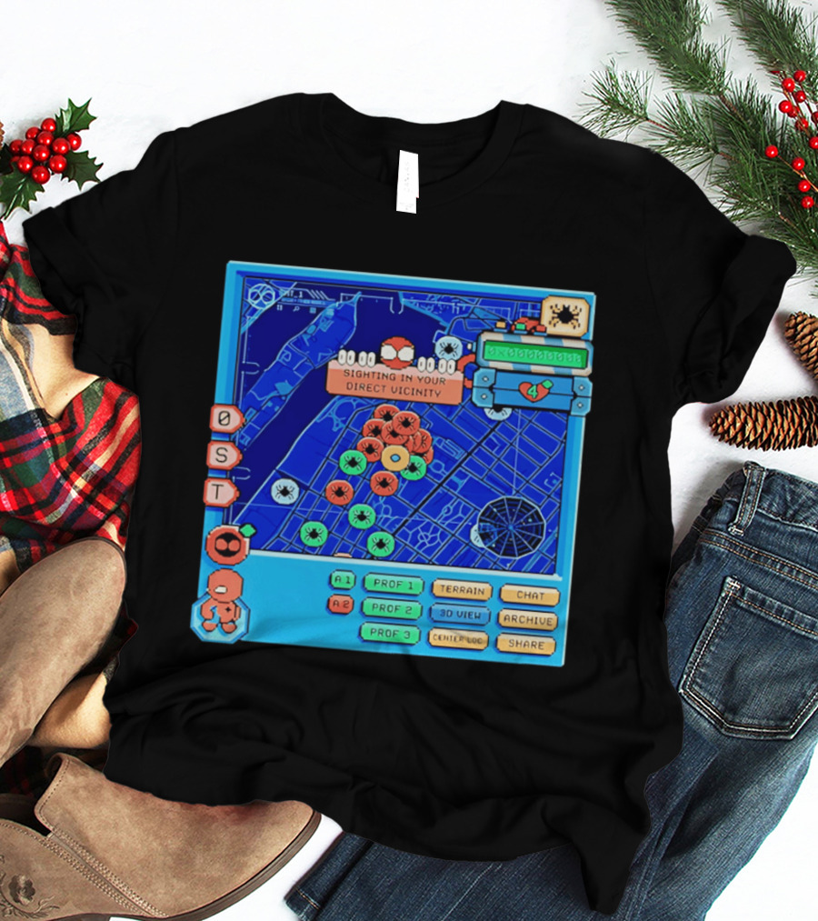Sighting In Your Direct Vicinity Spider Man Pixel 00.00.00 T-Shirt