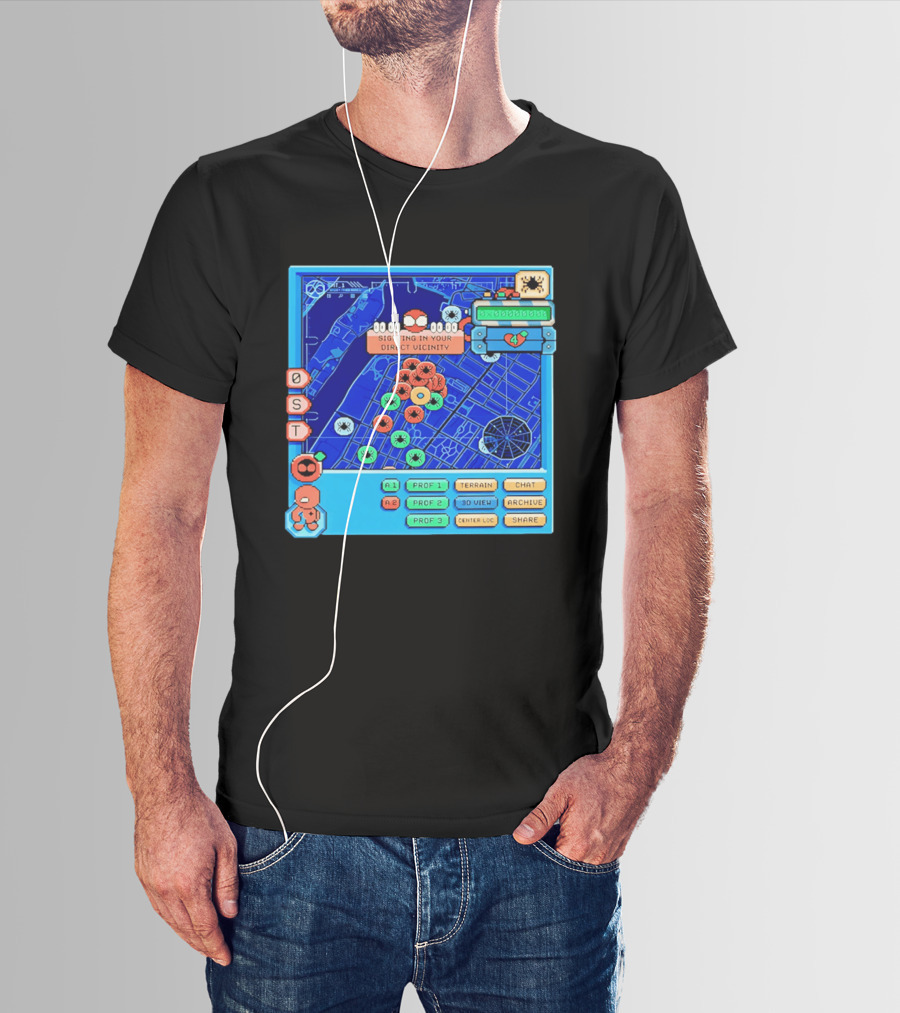 Sighting In Your Direct Vicinity Spider Man Pixel 00.00.00 T-Shirt