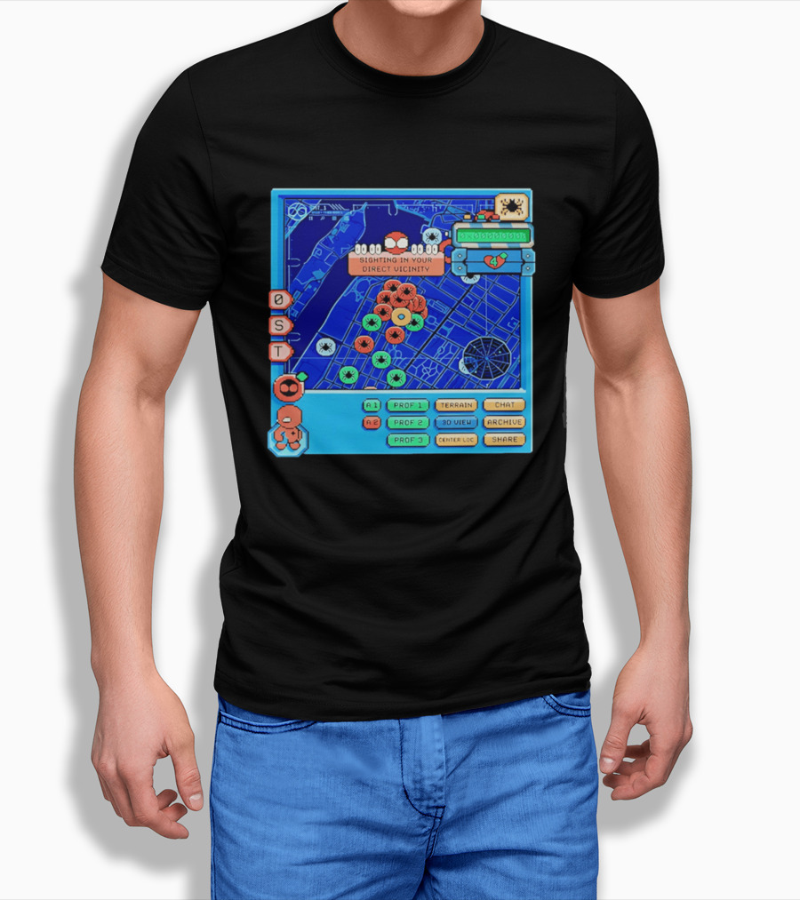 Sighting In Your Direct Vicinity Spider Man Pixel 00.00.00 T-Shirt