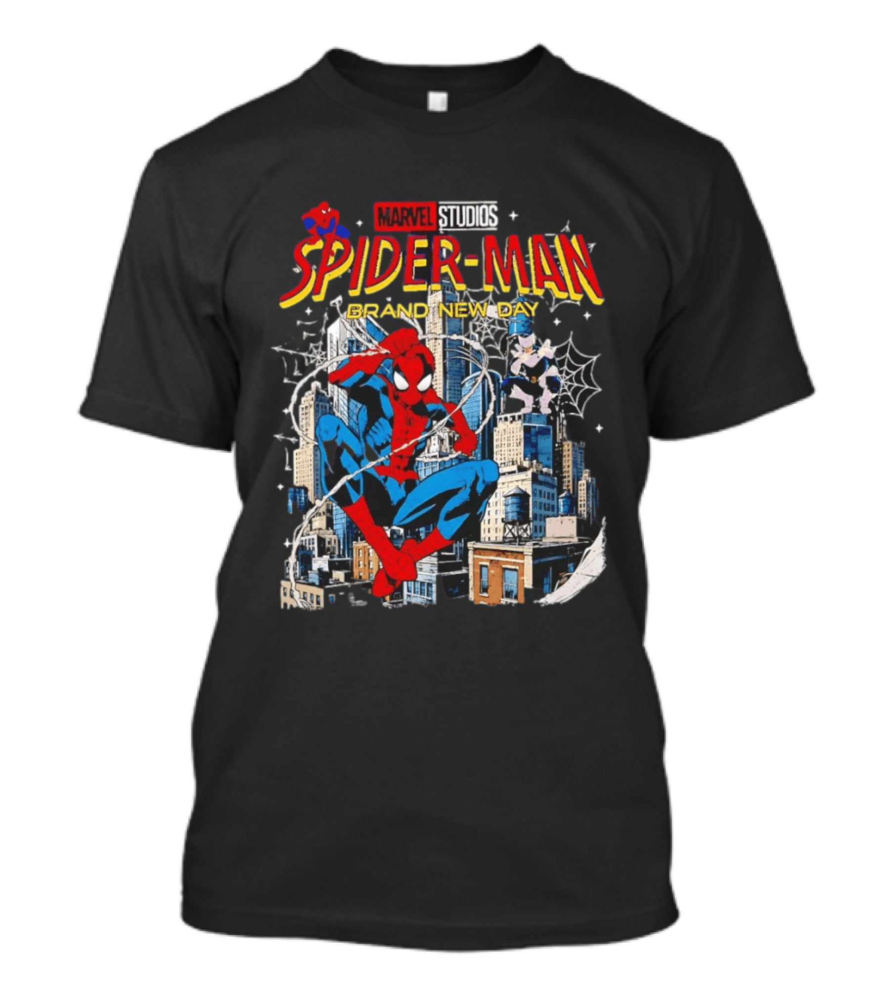 Marvel Studios Spider Man Brand New Day Web Hero City Swing Superhero T-Shirt