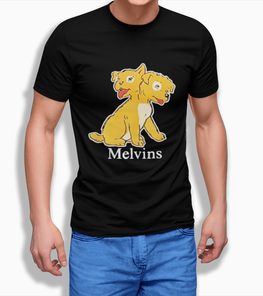 Melvins Two Headed Dog Cartoon T-Shirt