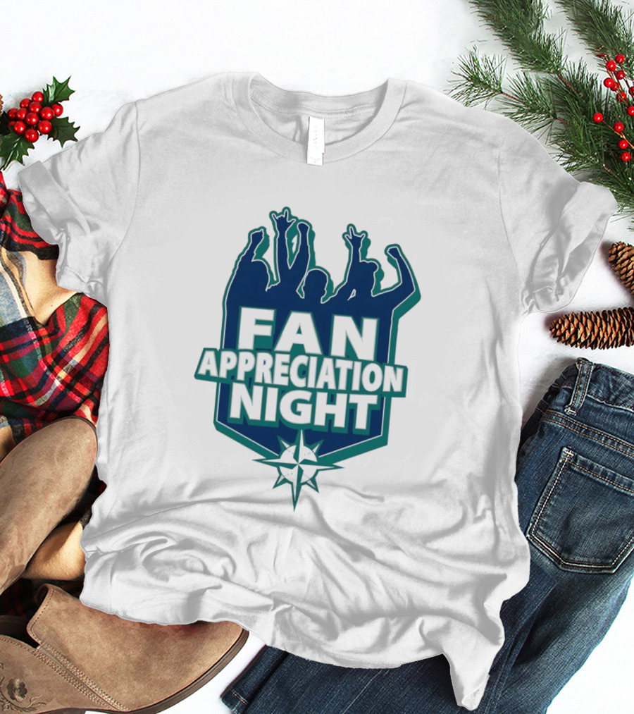 Seattle Mariners Fan Appreciation Night 2026 Baseball Event T-Shirt