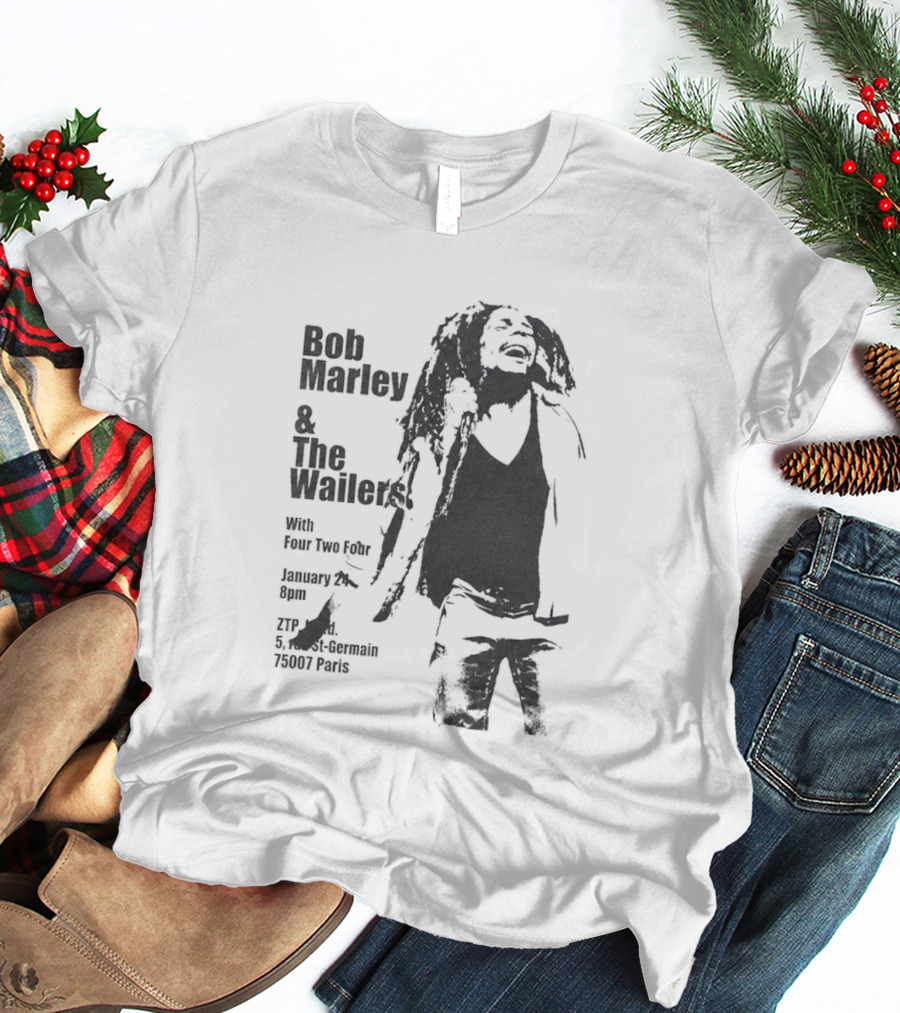 Bob Marley And The Wailers Hurricane Wisdom Kingston Jamaica Performance T-Shirt