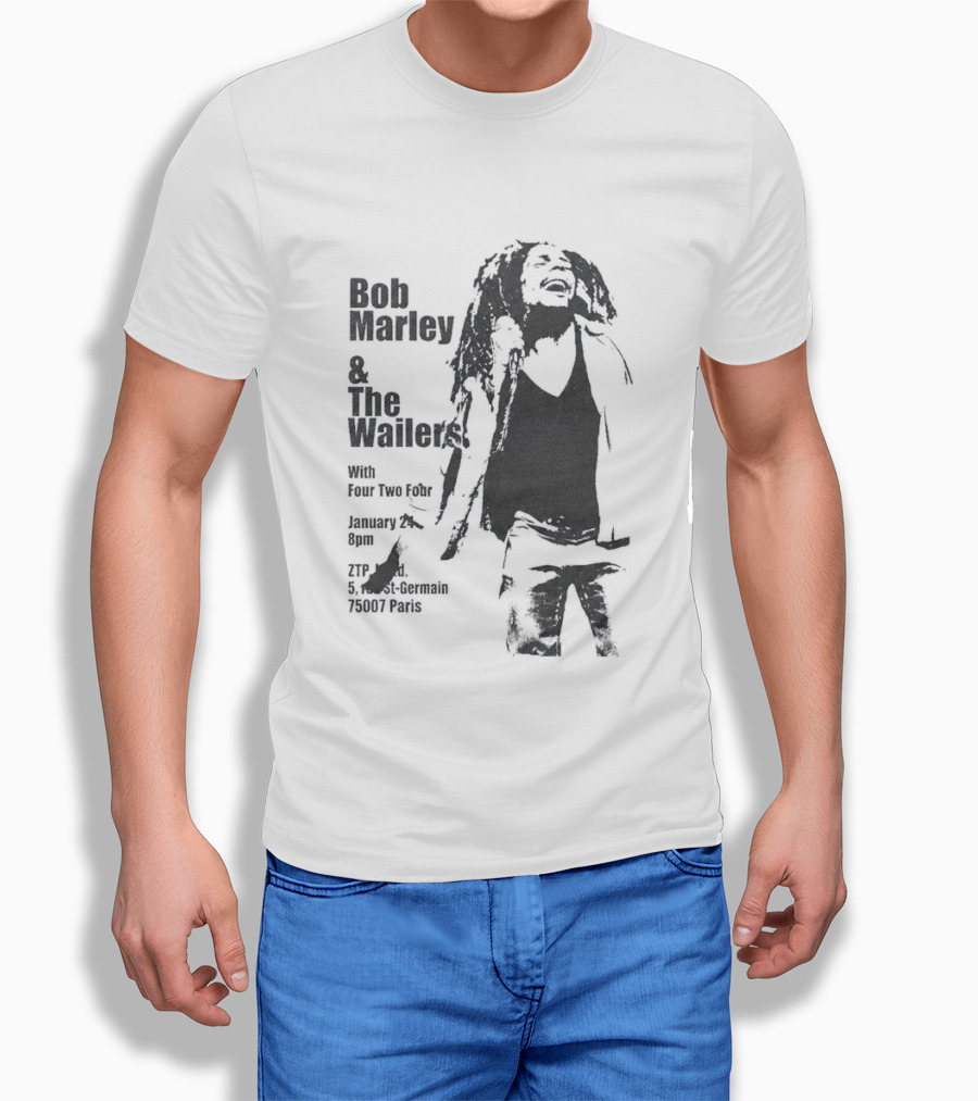 Bob Marley And The Wailers Hurricane Wisdom Kingston Jamaica Performance T-Shirt