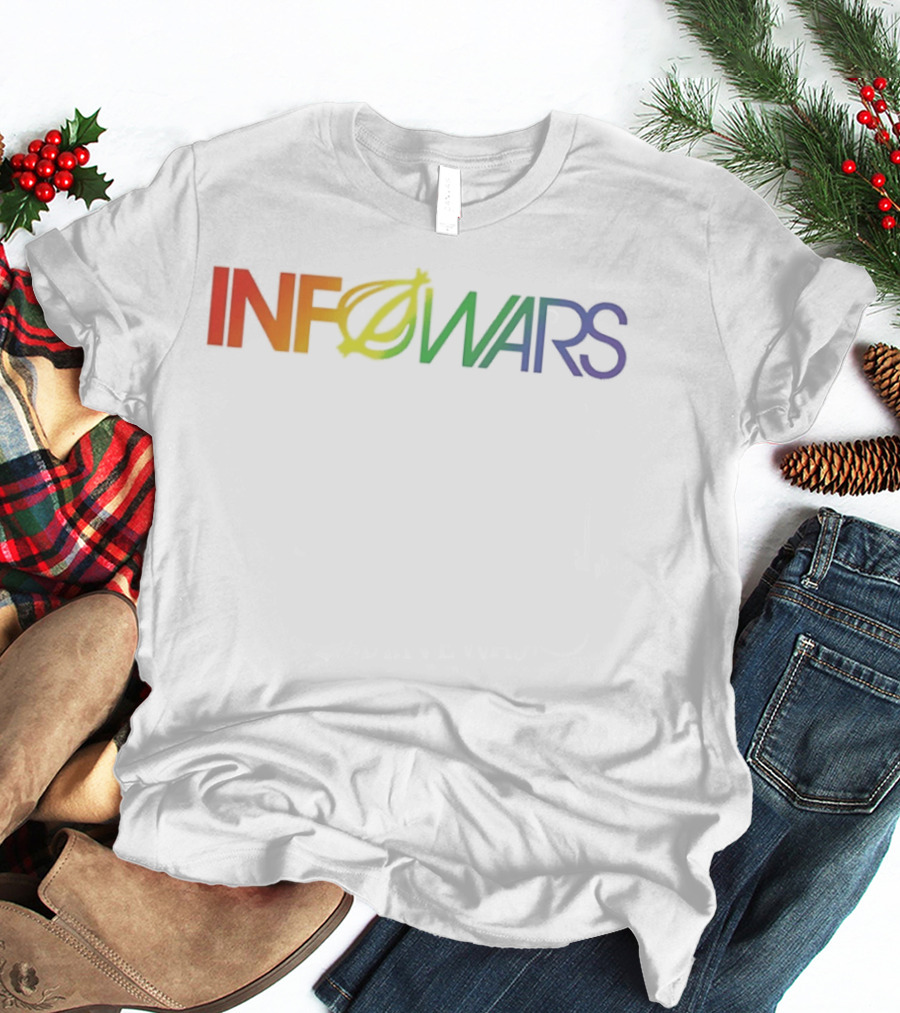Infowars Alex Jones News Media Rainbow T-Shirt