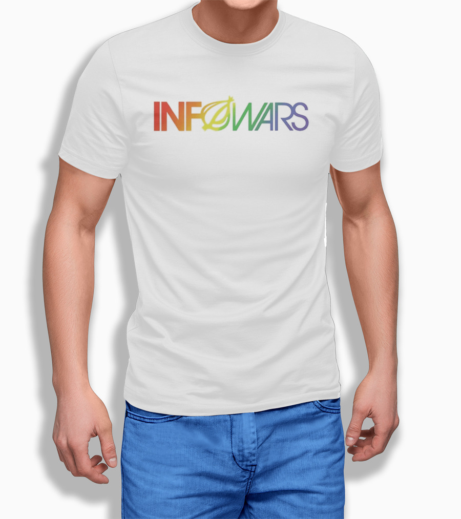 Infowars Alex Jones News Media Rainbow T-Shirt