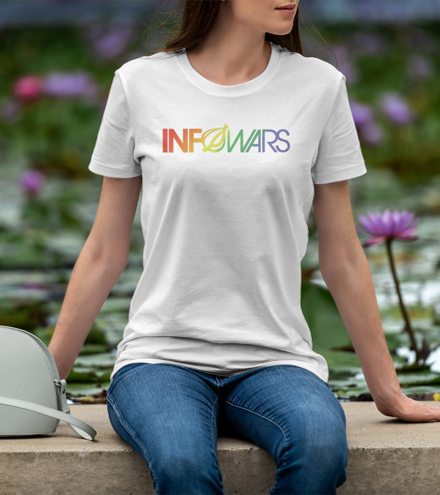 Infowars Alex Jones News Media Rainbow T-Shirt
