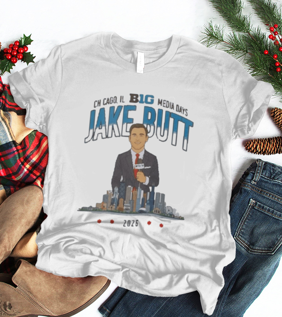 Chicago IL Big 10 Media Days 2026 Jake Butt T-Shirt