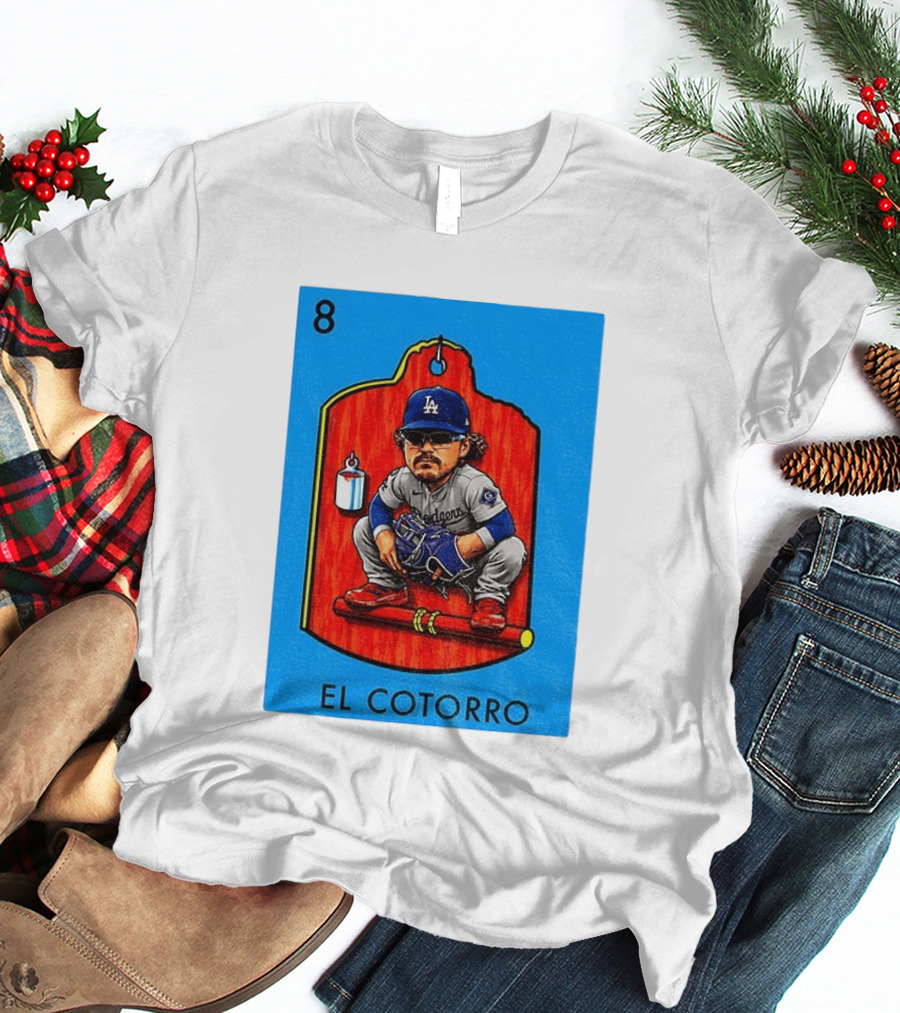 Joe Kelly Dodgers El Cotorro Loteria Card 8 T-Shirt