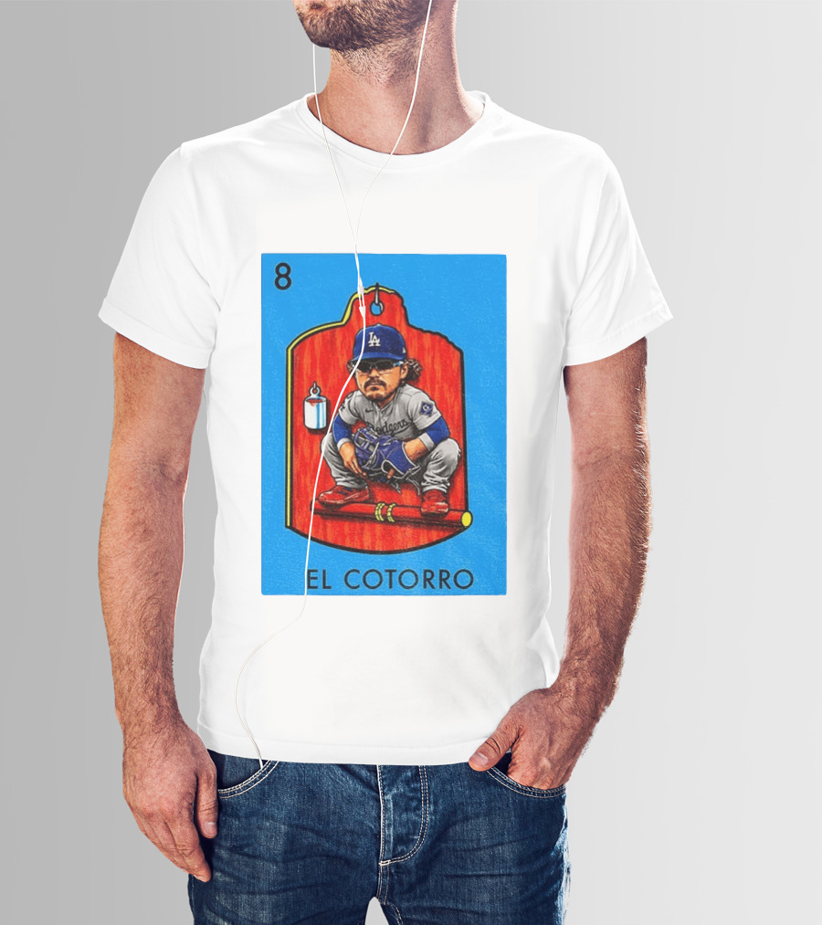 Joe Kelly Dodgers El Cotorro Loteria Card 8 T-Shirt