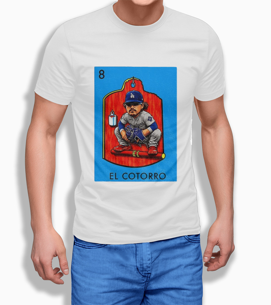 Joe Kelly Dodgers El Cotorro Loteria Card 8 T-Shirt