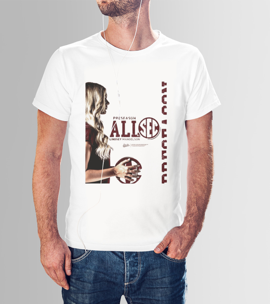 Preseason All SEC Lindsey Mangelson Mississippi State Volleyball 2026 T-Shirt