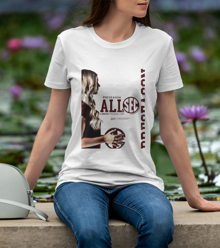 Preseason All SEC Lindsey Mangelson Mississippi State Volleyball 2026 T-Shirt