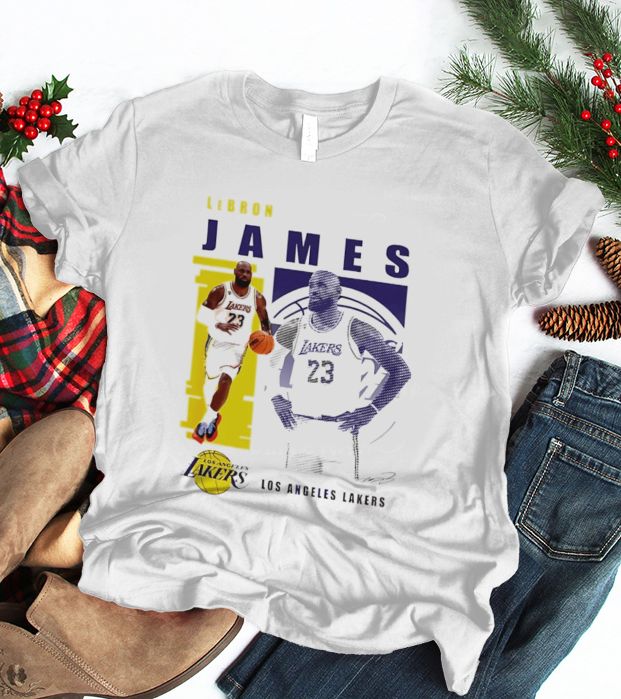 LeBron James Los Angeles Lakers Basketball Highlights 23 T-Shirt