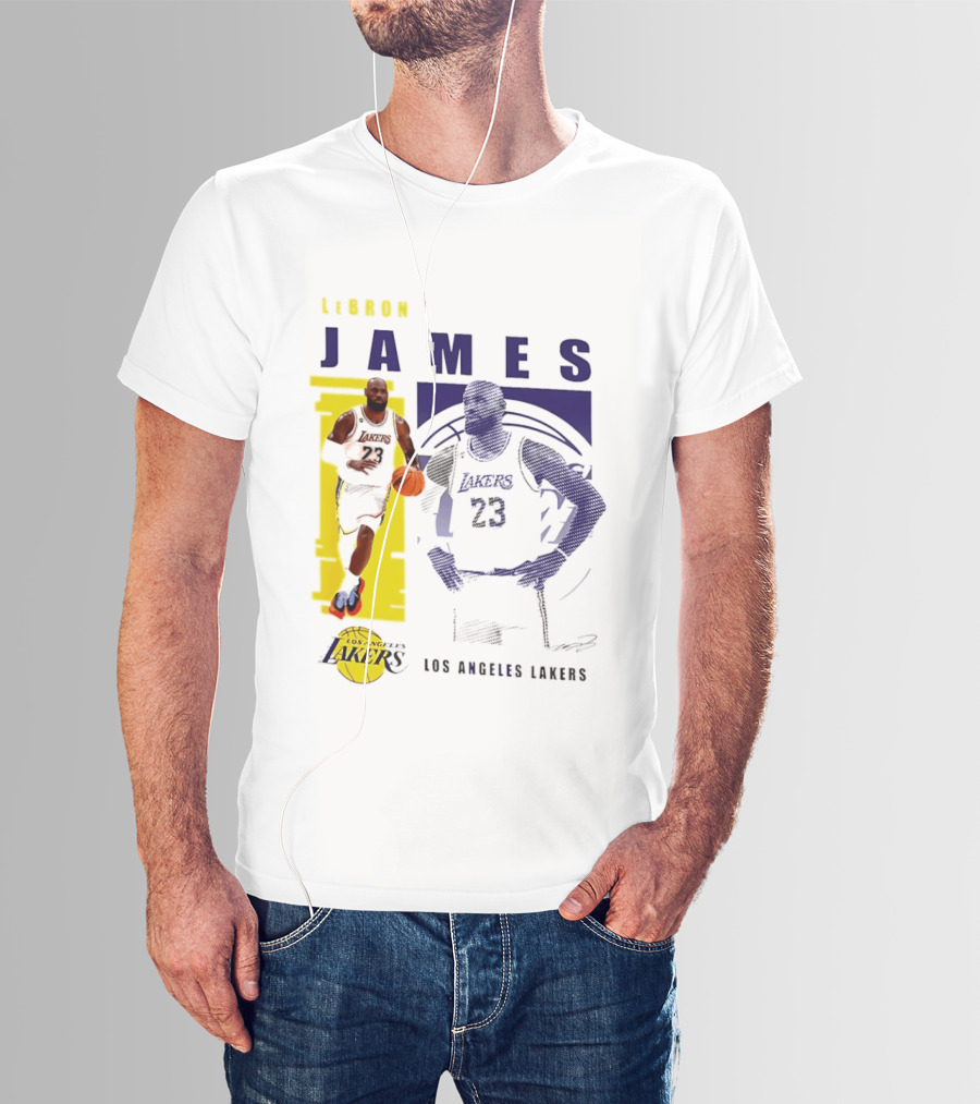 LeBron James Los Angeles Lakers Basketball Highlights 23 T-Shirt