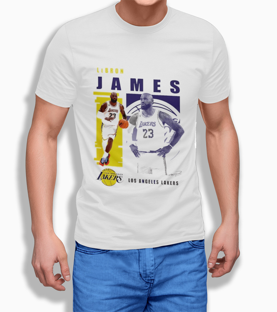 LeBron James Los Angeles Lakers Basketball Highlights 23 T-Shirt