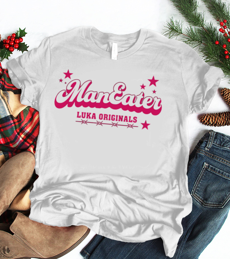 Man Eater Stars Luka Originals Bold Pink Sporty T-Shirt