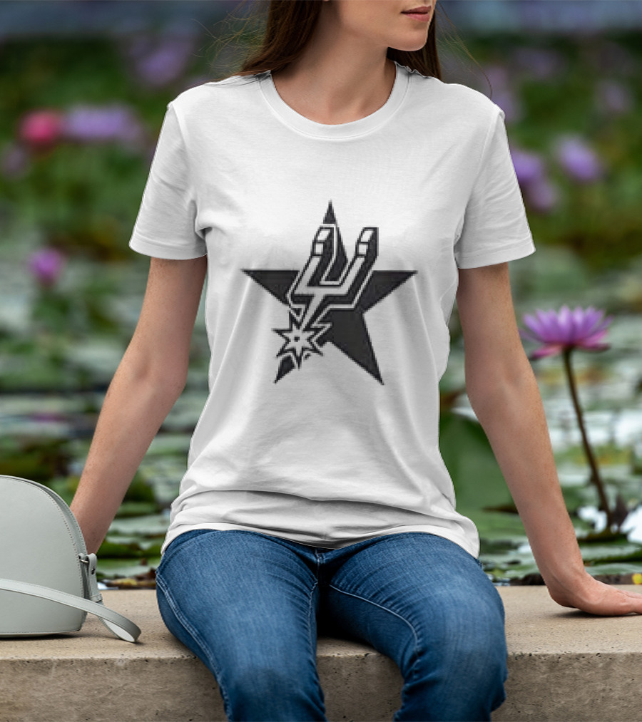 San Antonio Spurs Star NBA Team T-Shirt