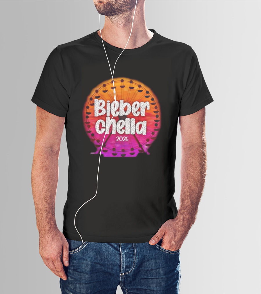Bieberchella Coachella Ferris Wheel Summer Concert 2026 T-Shirt