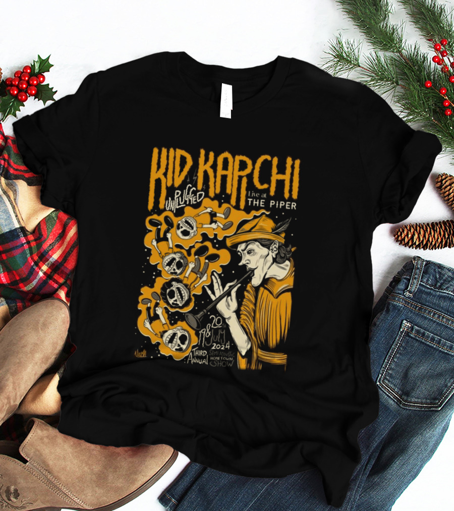 Kid Kapichi Unplugged Live The Piper July 19 20 2024 Semi Acoustic Hometown Show T-Shirt