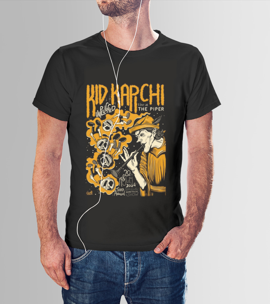 Kid Kapichi Unplugged Live The Piper July 19 20 2024 Semi Acoustic Hometown Show T-Shirt